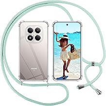 ISOI Cover con Cordino per Xiaomi Redmi Note 15 Pro 5G, Custodia Trasparente con Collana Tracolla Laccio Collo Ultra Sottile Morbido TPU Silicone Antiurto AntiGraffio Case, Verde