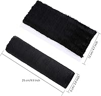 Vista 4 de Boao Paquete de 4 almohadillas para cinturón de seguridad de automóvil de piel de oveja sintética, protector para cinturón de seguridad suave, funda