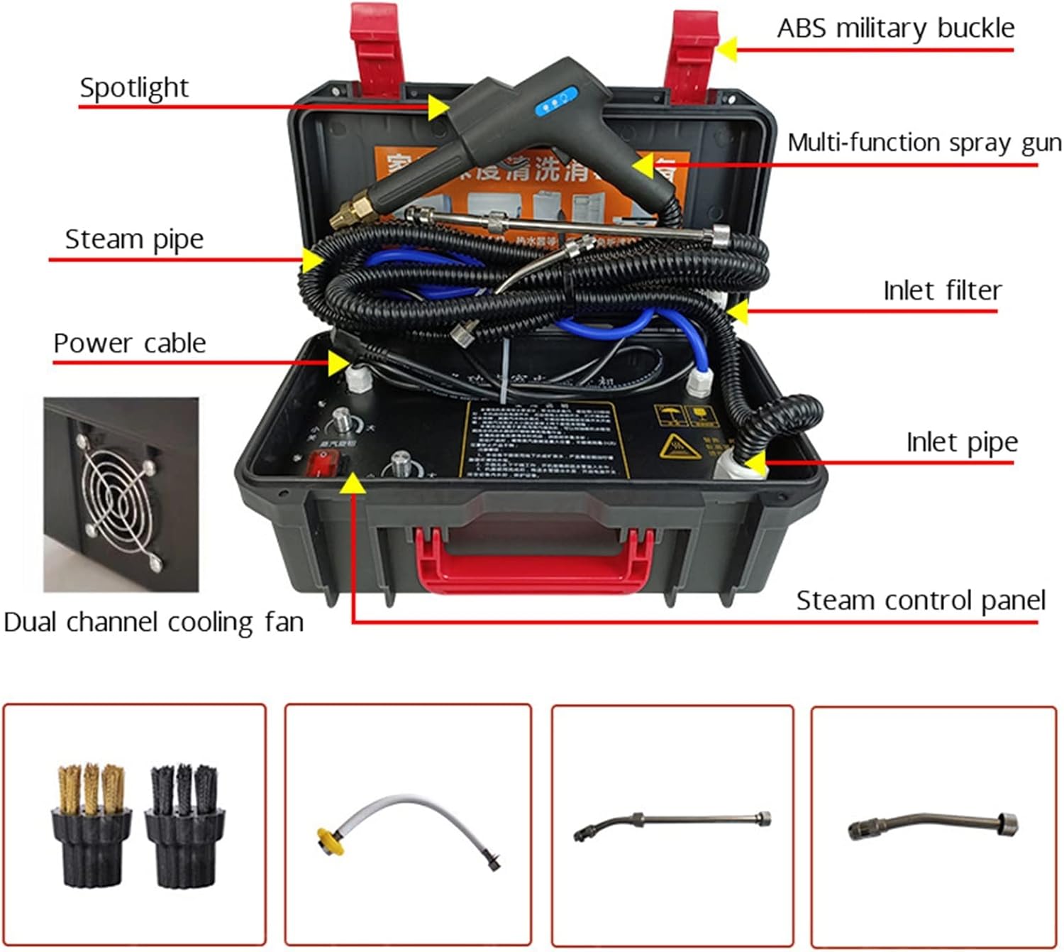 Steam Cleaning High Pressure Cleaner Steam Machine Cleaner for Home Air Conditioner Cleaning Kitchen Range Hood Cleaning Machine