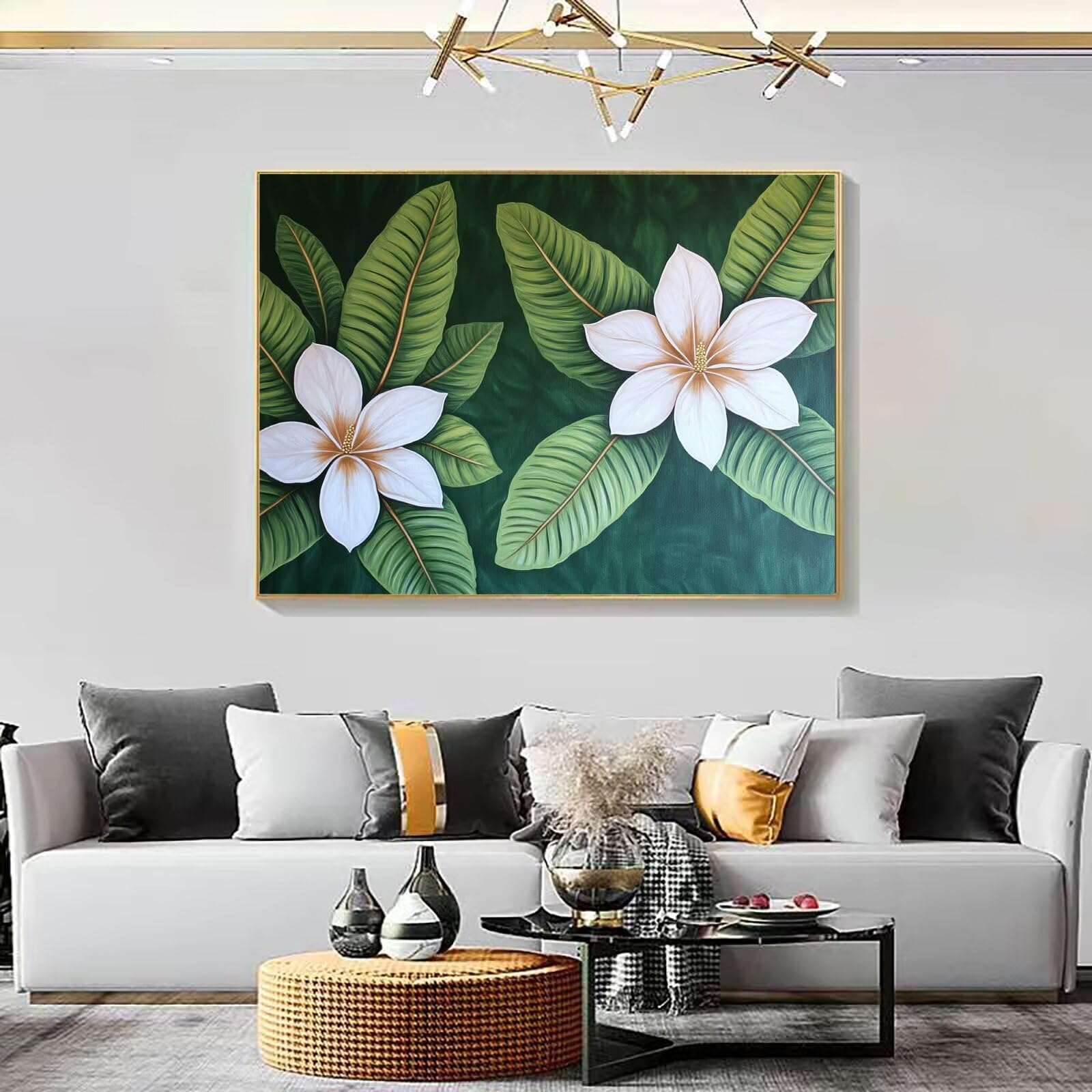 Dipingere con i Numeri Adulti fiore pianta, Quadri da Dipingere Numerati Fai Da Te per Principianti e Adultis, Olio La Pittura di Numeri Kit, Hobby Creativi Adulti, Decorazioni Casa 90x120cm Q3S-74