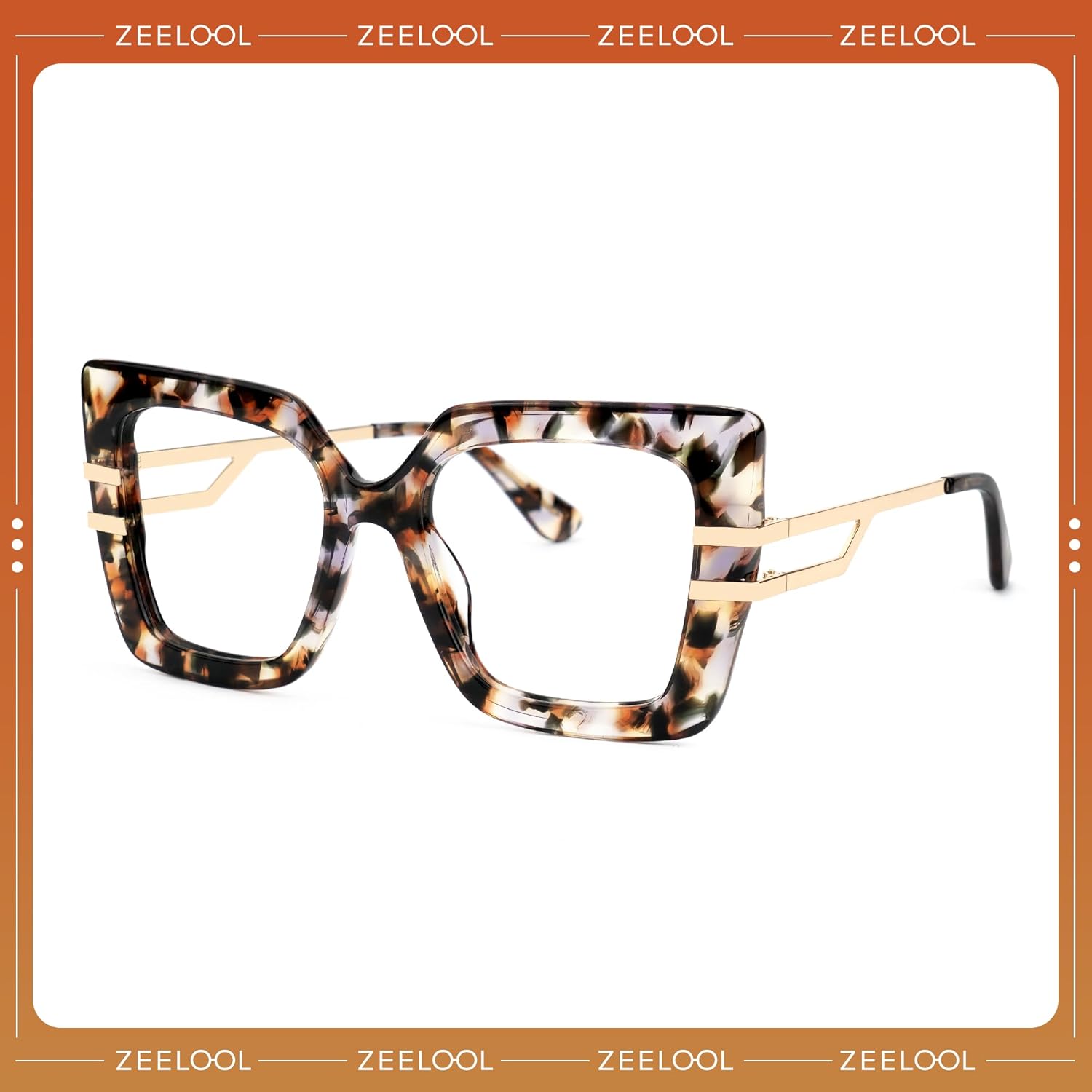 Zeelool Oversized Square Blue Light Blocking Glasses for Women ZJGX444789 - Image 2