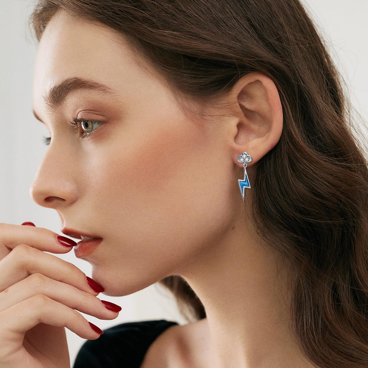 Sterling Silver Cloud/Sun/Heart Earrings Sun Dangle Earrings for Women Heart Jewelry Gifts - Image 5