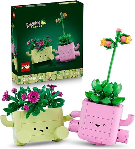 LEGO Botanicals Sallanan Bitkiler 11506 | 9 Yaş ve Üzeri Çocuklar için 2 LEGO Bitki İçeren Yaratıcı Oyuncak Yapım Seti, Doğum Günü Hediyesi Fikri (253 Parça)