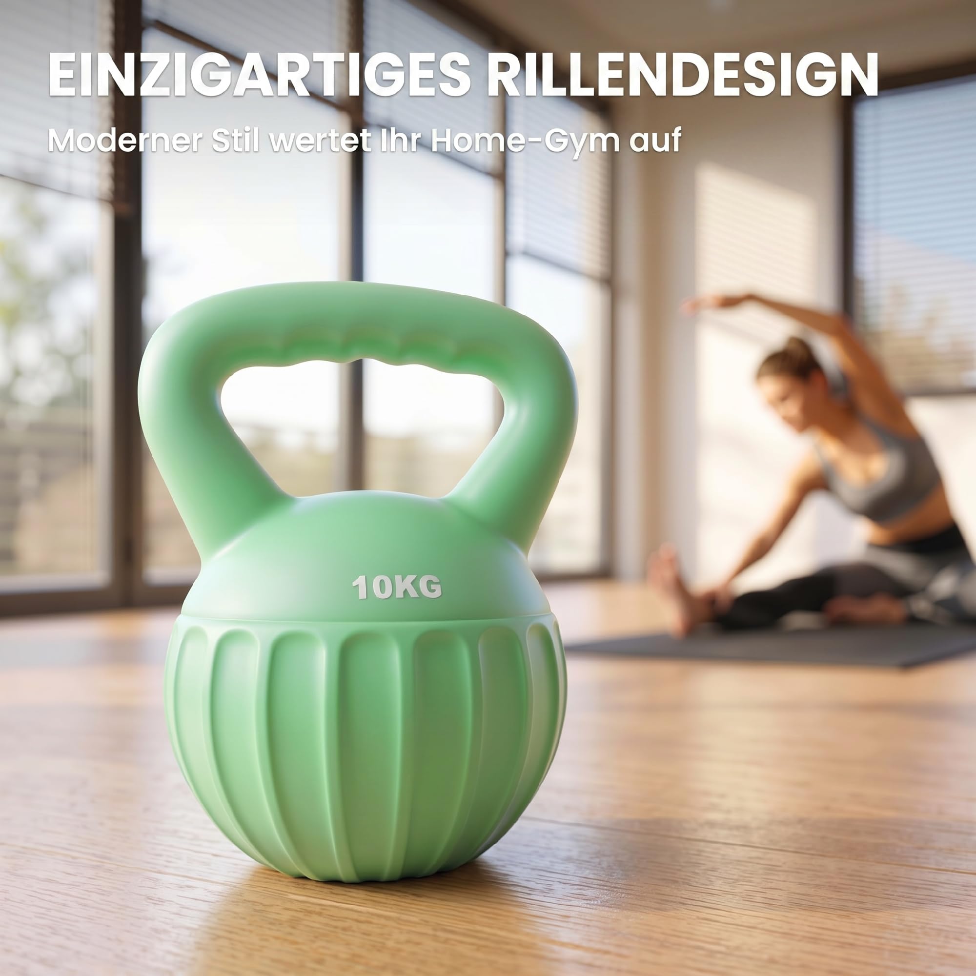 SPORTNOW Kettlebell Kugelhantel 6 kg Gewicht-Hantel mit Sand befüllt für Anfänger Zuhause Krafttraining