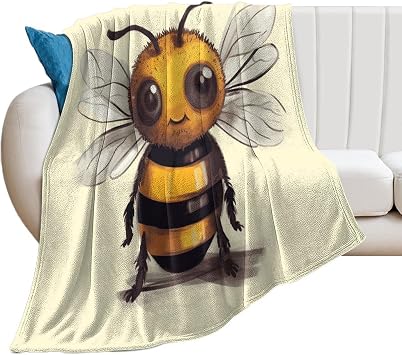 Throw Blanket Soft Cozy Bed Blanket Cute Animal Flannel Blanket 50x60 Inches Breathable Blanket for Couch Lightweight Blankets Anti-Static Throw Blanket for Sofa Camping