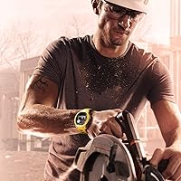 Vista 5 de NotoCity Correa de repuesto de silicona para Garmin Instinct Band compatible con Garmin Instinct 2/Solar/Tactical(negro-amarillo)