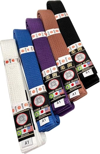 Ronin BJJ Gi Belt Brazilian Jiu Jitsu Belt - Poly/Cotton Fabric