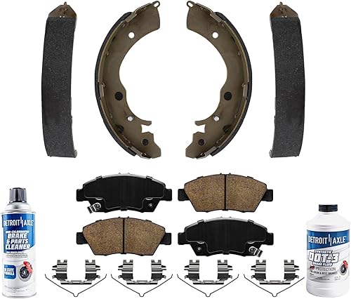 Miniatura 67 de Detroit Axle - Pastillas de freno traseras para Chevrolet Captiva Sport Equinox GMC Terrain Pontiac Torrent Saturn Vue XL-7, Pastillas de freno de