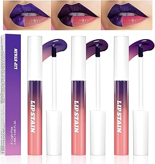 Sponsored Ad – Lip Stain Peel off - 3 Colors Lip Tint Peel Off - Matte Peel Off Lip Stain - Non-Stick Cup Lip Gloss - High Pigmented Longwear Waterproof Lip Liner Tint Makeup for Women Girls