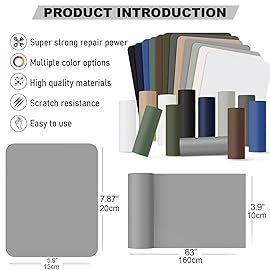 OAZ 8 Pieces 7.87 x 5.9 inch Nylon Repair Patches Nylon Fabric Patch Self-Adhesive Fabric Repair Tape Waterproof Lightweight Outdoor Gear Patch Kit for Down Jacket Clothing Tent Bag (Brown)