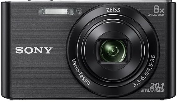 Sony DSC W830 Cyber-Shot 20.1 MP Point and Shoot Camera (Black) with 8X Optical Zoom