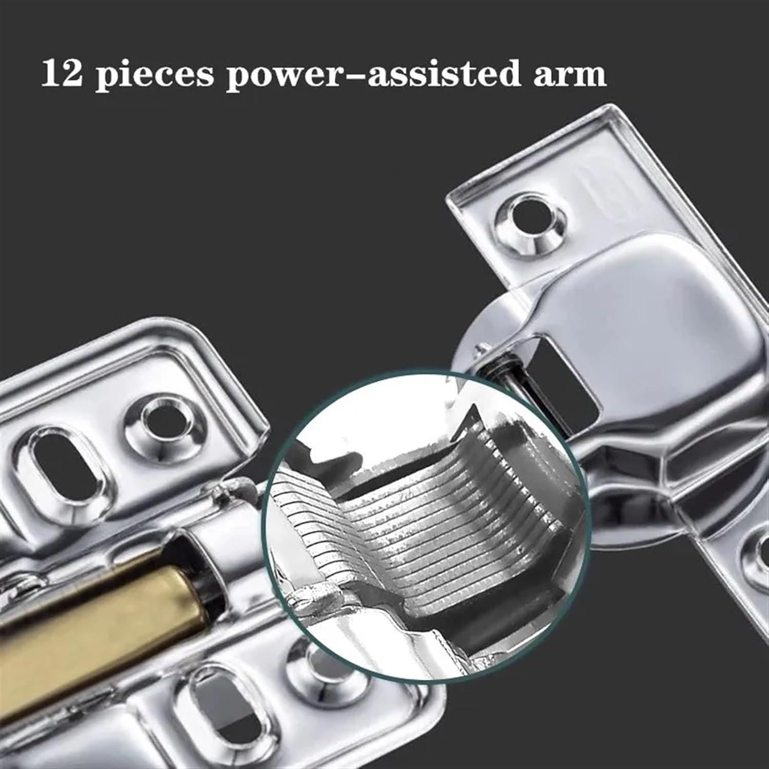 Furniture Door Hinge Stainless Steel Hydraulic Hinges Mute Damper Buffer Cabinet Door Hinge Hardware Accessories(Insert Embed)