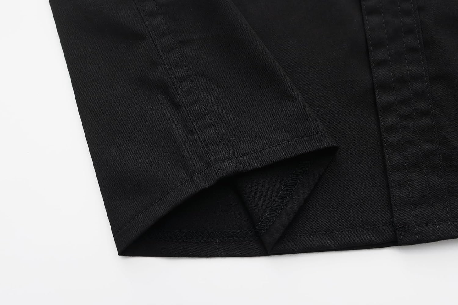 Big Boys & Mens Dress Shirts Western Button Down Short Sleeve Classic Woven Shirt with Two Pockets - Image 7