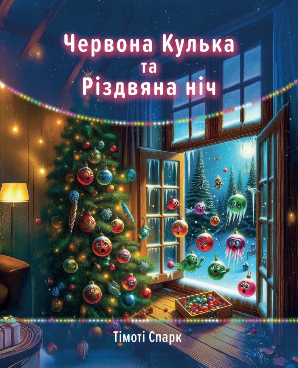 Червона кулька та Різдвяна ніч: Зворушлива історія про ялинкові іграшки, які надихнули всіх повірити у Різдвяне диво.