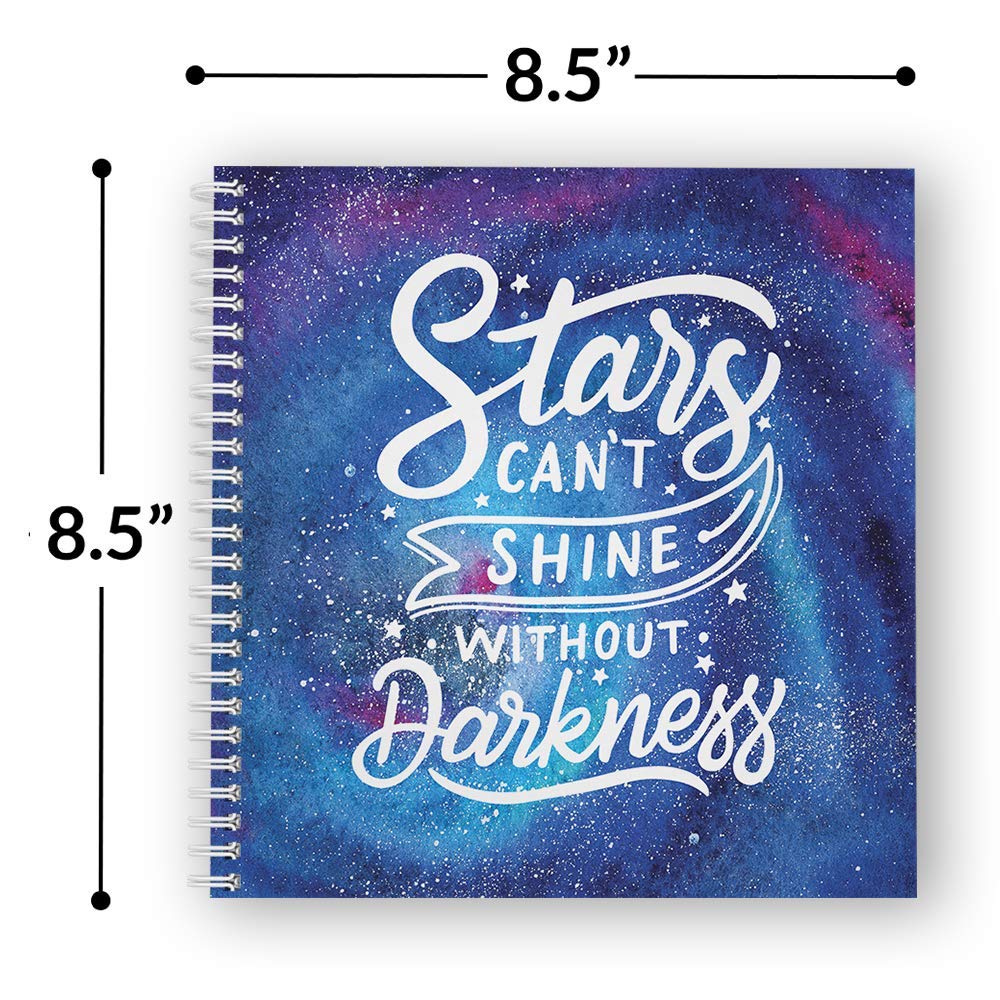 Retro Smile Spiral Notebook - 8.5x11" Journal With 120 Wide Ruled Pages, Gloss Laminated Cover