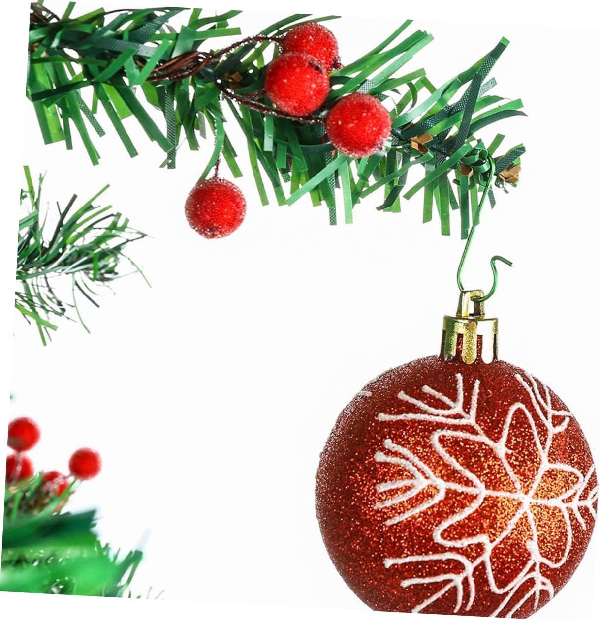 IMIKEYA 300pcs Decorative Hanging Hooks for Christmas Tree Plated Flower Clips for Holiday Decor Strong Resistant for Ornaments and Home Decoration