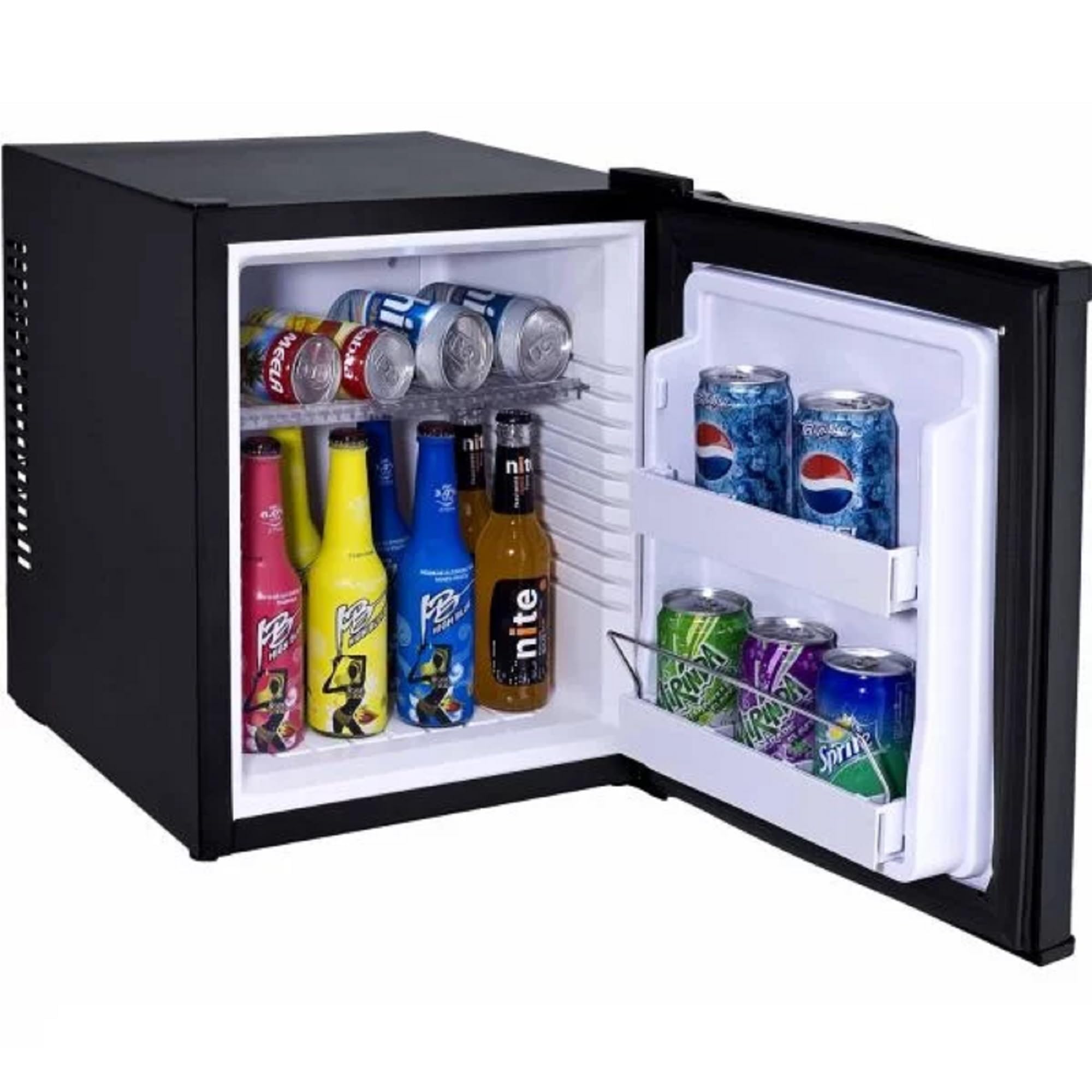 Syntrox Germany Minikühlschrank Hotelkühlschrank Minibar 28 L, Leicht zu reinigen, 28 Liter Volumen, Blaues LED-Licht, Umweltfreundlich, Kühlleistung bis 11 °C