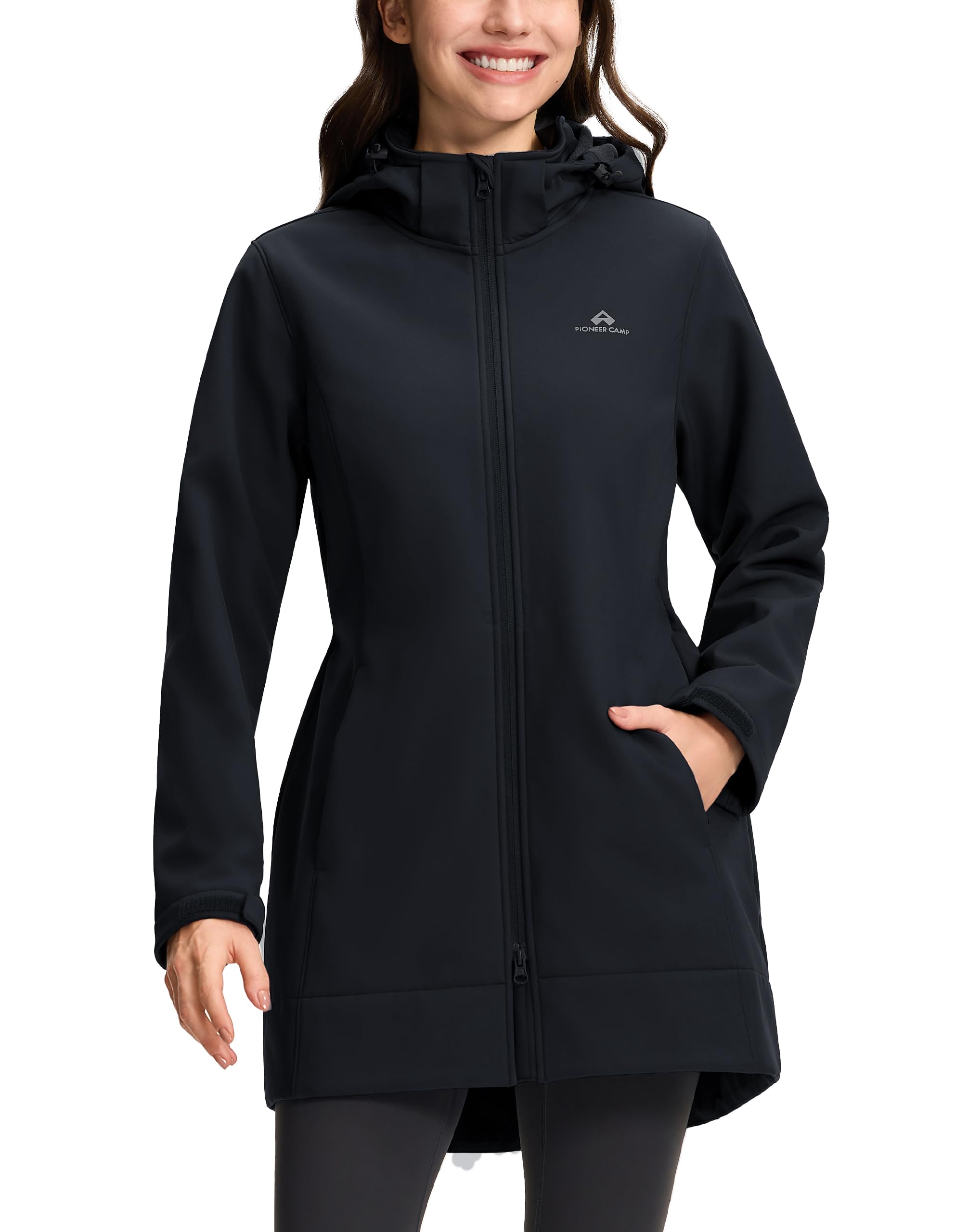 Pioneer Camp Women's Softshell Jacket Fleece Lined 30K Waterproof