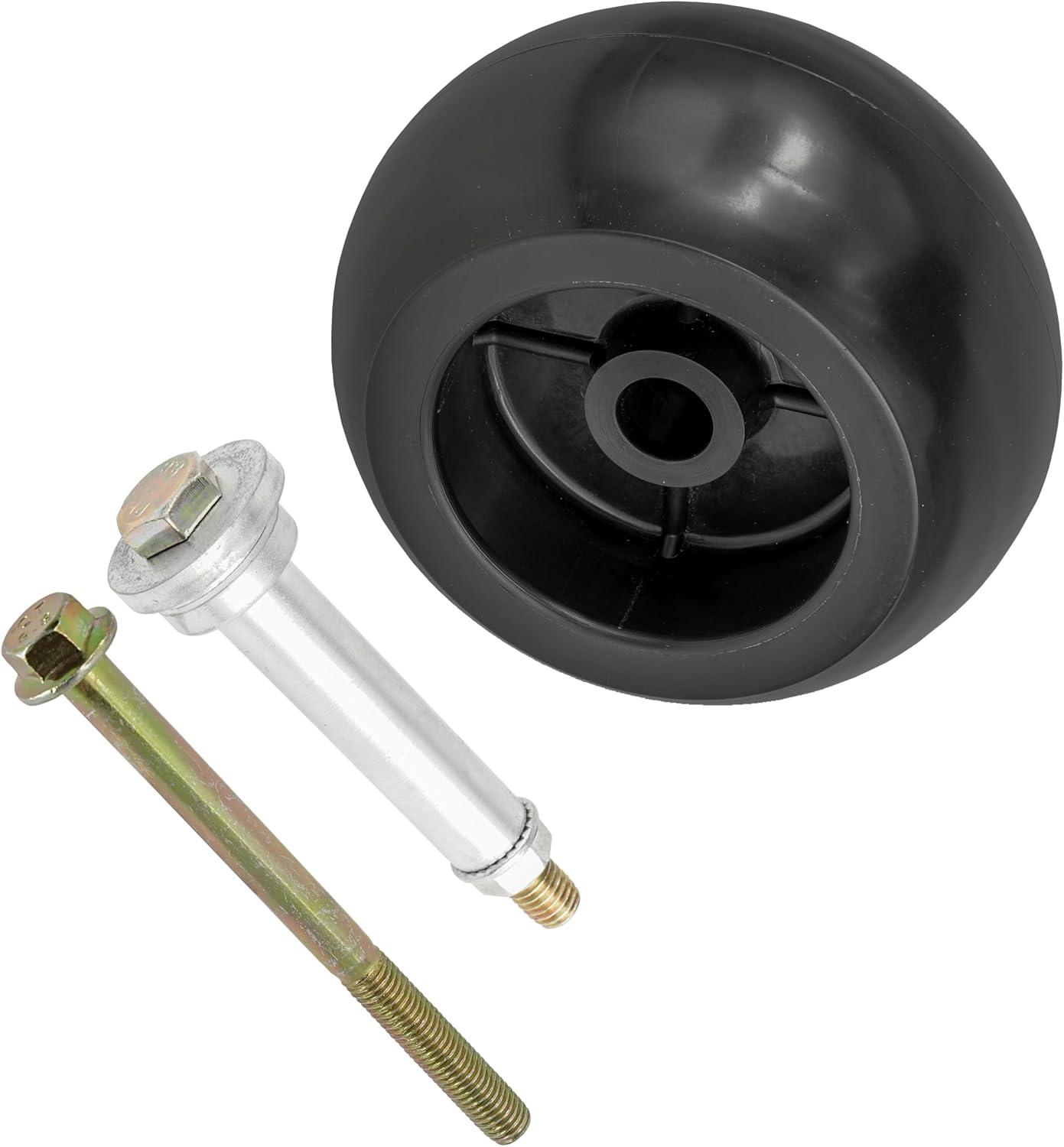 Caltric 03905600 03471700 Deck Wheel and Bolt Compatible with Ariens Compatible with Gravely Mower Tractor