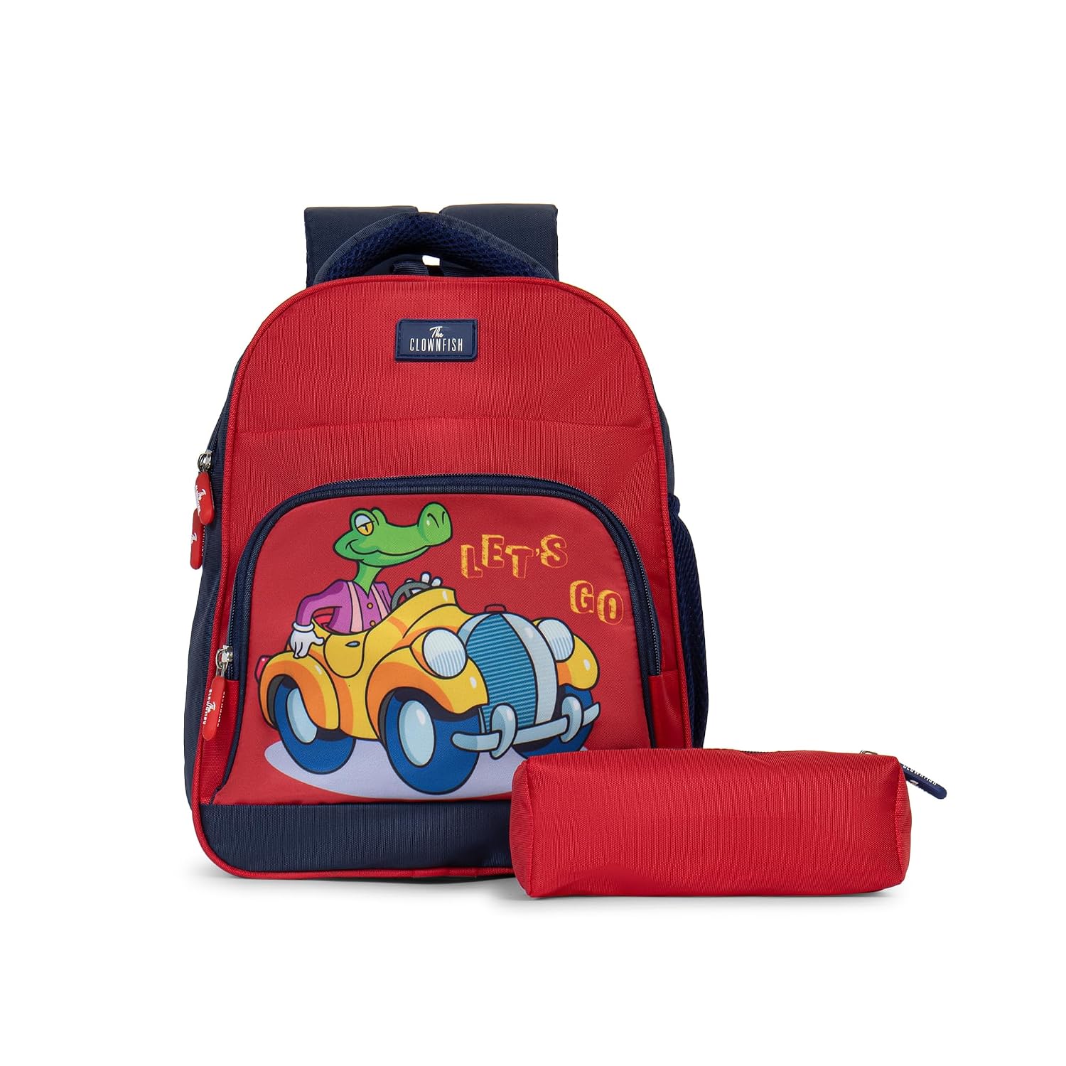 THE CLOWNFISH Mini Explorer Series Printed Polyester 12 Litres Kids Backpack School Bag with Pencil Staionery Pouch Daypack Picnic Bag for Tiny Tots. Age 3-5 Years THE CLOWNFISH Mini Explorer Series Printed Polyester 12 Litres Kids Backpack School Bag with Pencil Staionery Pouch Daypack Picnic Bag for Tiny Tots. Age 3-5 Years