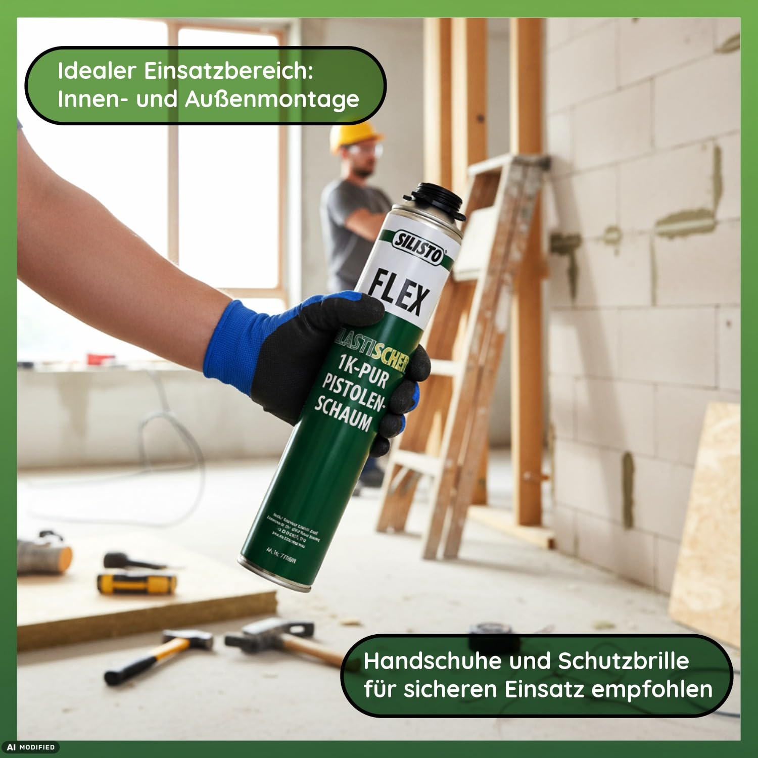 Pianka do pistoletu B2 750 ml elastyczna pianka PU do fug z absorpcją ruchu – (6, B2 750 ml)
