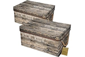 Livememory Decorative Storage Bins with Lids and Handles for Home Organization and Storage