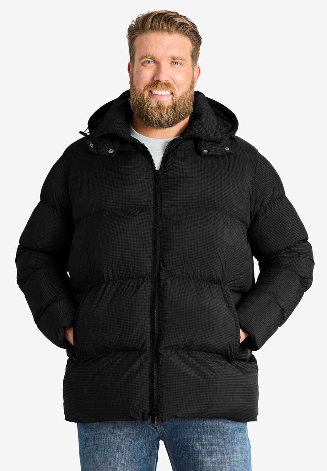 KingSize Men's Big & Tall Hipster Quilted Puffer