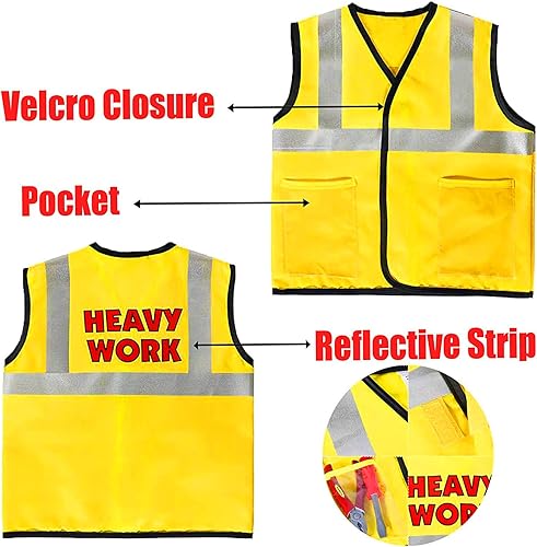 Miniatura 5 de Kids Costume Role Play Kit Set Halloween Cosplay Costumes Dress Up Gift Educational Toy Kids Halloween Boys Gifts Rojo, Amarillo