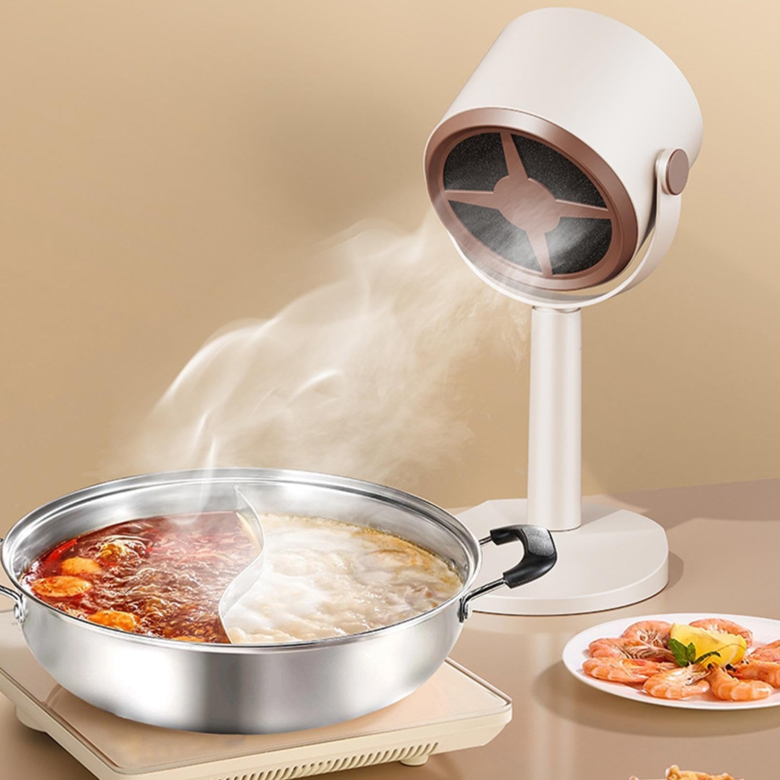 Ventilatore portatile con filtro estraibile, purificatore d'aria da tavolo