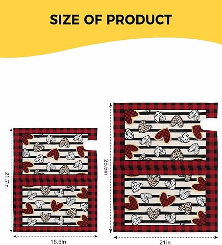 Miniatura 6 de Fundas magnéticas para buzón de San Valentín, tamaño estándar, números de letras decorativas para decoración de jardín, patio, decoración al aire