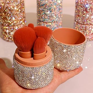 Juego de brochas de maquillaje de cinco pieza...