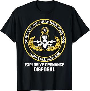 Grumpy EOD Tech Master Retired Explosive Ordnance Disposal T-Shirt