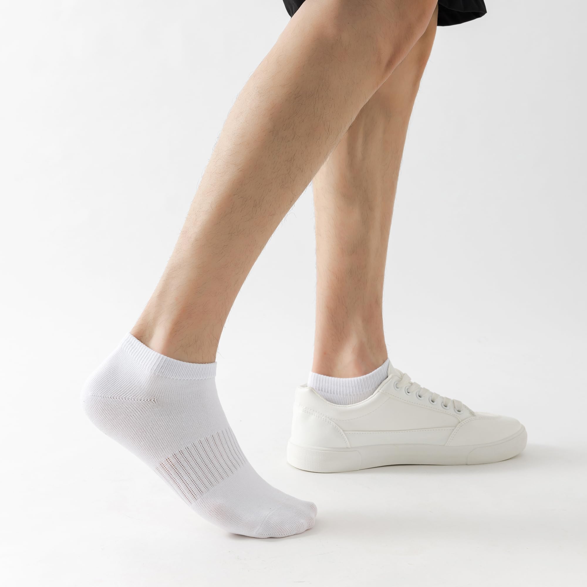 LBJR 12 Paires Sport Respirant Socquettes Chaussettes Basses Homme Femme Coton Courtes Chaussettes