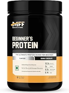 MyFitFuel Advance Beginner Whey Protein, 1Kg, Double Chocolate (Whey Protein Concentrate & Whey Protein Isolate) + Digesti... Price In India