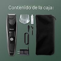 Vista 9 de Panasonic Recortadora de barba para hombres inalámbrica de precisión y potencia, cortapelos con accesorio de peine y 19 configuraciones ajustables
