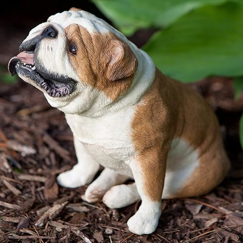 Miniatura 9 de Sandicast Escultura de bulldog cervatillo, sentado, tamaño pequeño