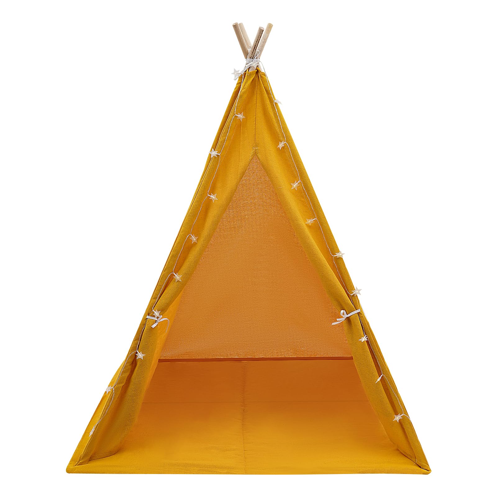 Tenda per bambini, capanna per interni per bambini, tenda Tipi ragazza ragazzo, cotone lino, tappeto imbottito, fissatori, ghirlanda luminosa, angolo lettura e gioco, decorazione per compleanno