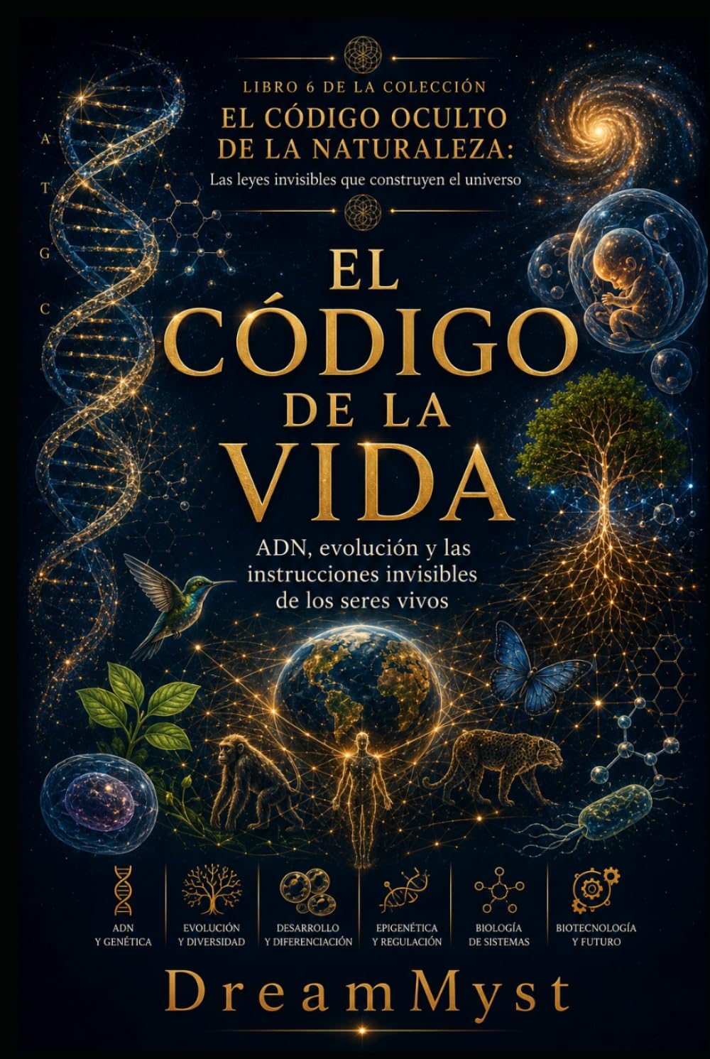 EL CÓDIGO DE LA VIDA: ADN, evolución y las instrucciones invisibles de los seres vivos: COLECCIÓN EL CÓDIGO OCULTO DE LA NATURALEZA: Las leyes invisibles que construyen el universo