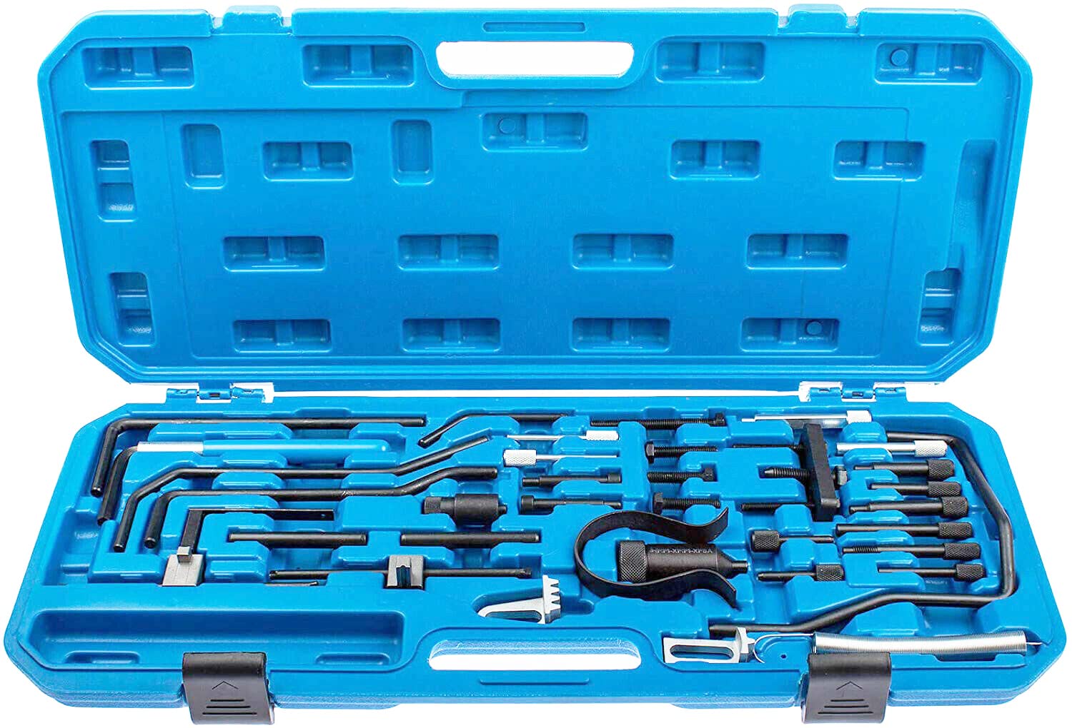 JOMAFA 4193 - Herramientas para ajuste de motor y cambio de distribucion para motores 1.0, 1.1, 1.4, 1.6, 1.8, 2.0, 2.2 HDi Compatible con Peug y citroe P.S.A - Acero endurecido