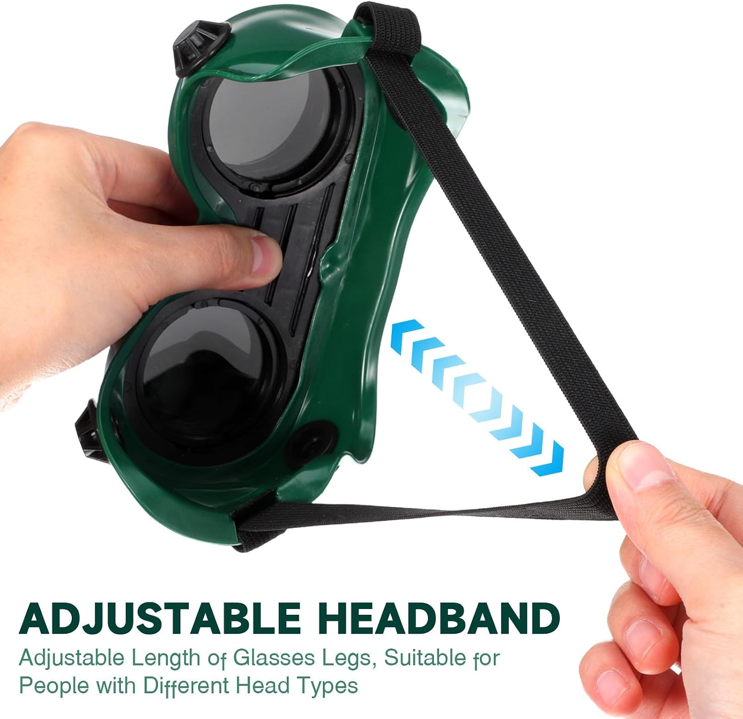 2pcs Welding Goggles for Welders with Plastic Frame round Holes, Safety Protective Glasses Blocking Welding Arc and Strong Light, for Soldering and Cutting Tasks