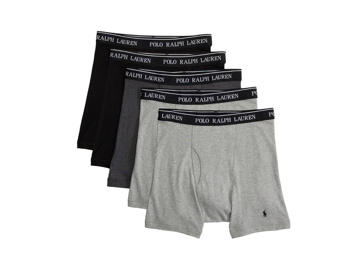Polo Ralph Lauren Mens Classic Fit Cotton Boxer Briefs 5 Pack