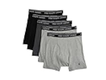 Men's Classic Fit Cotton Boxer Briefs 5 Pack