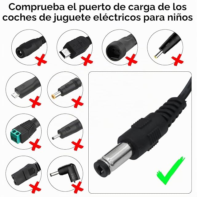 Foto 4 de 8 de Tosiicop Cargador de 6 V para niños y moto, coche eléctrico