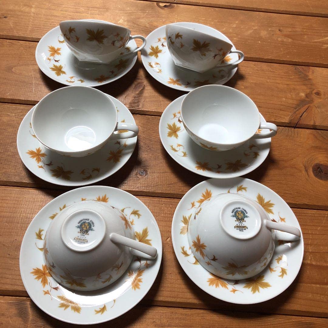 未使用 オールドノリタケ 6客 メープルリーフ 【公式通販】