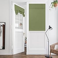 Vista 107 de HOMEIDEAS Cortinas opacas de aula para puerta delantera, cubierta de ventana de puerta de aula, persianas de privacidad con aislamiento térmico