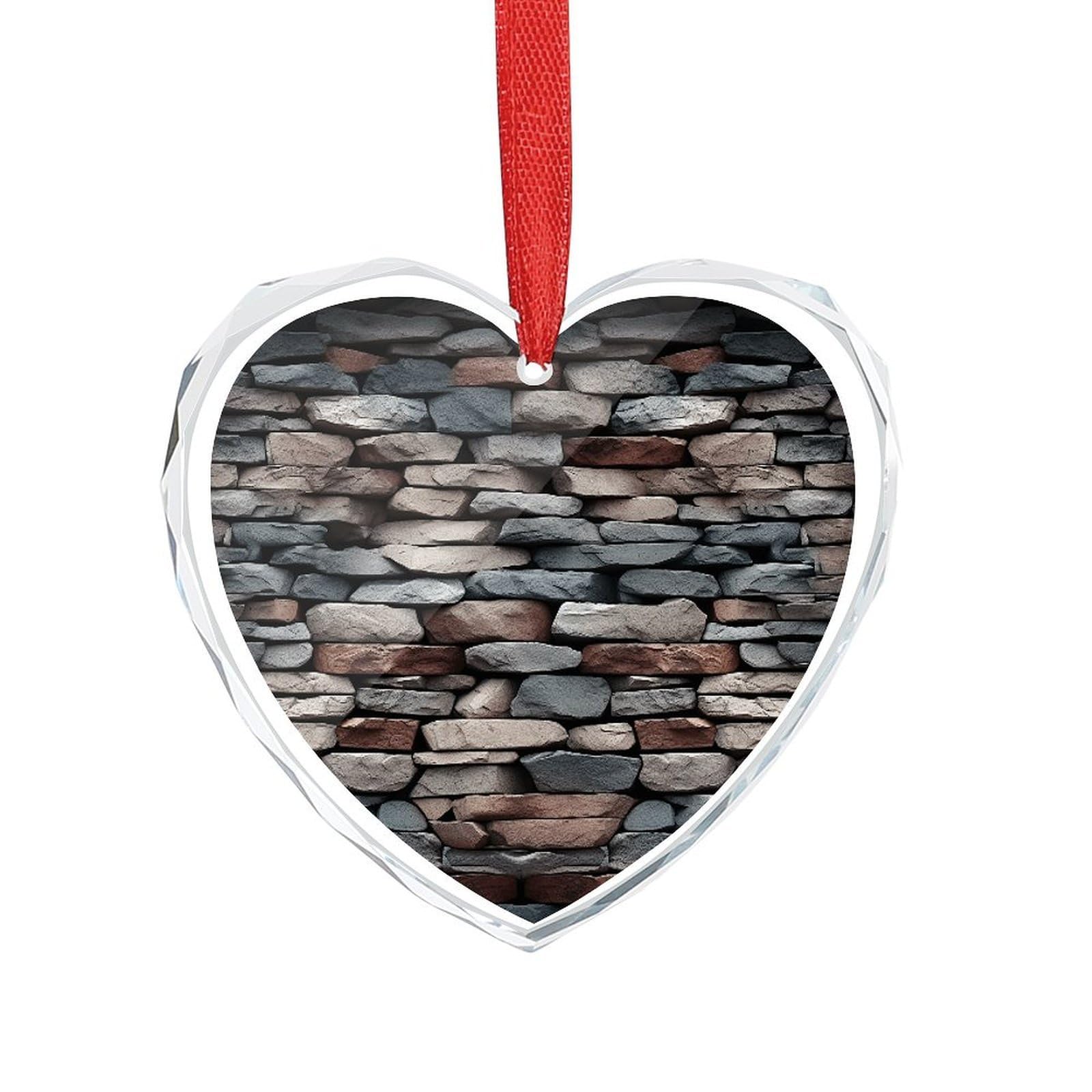 Wsoihfec Style Stone Engagement Gifts For Couples, Glass Ornaments Just Married Bridal Shower Decor, Heart Keepsake Decor For Bride & Groom