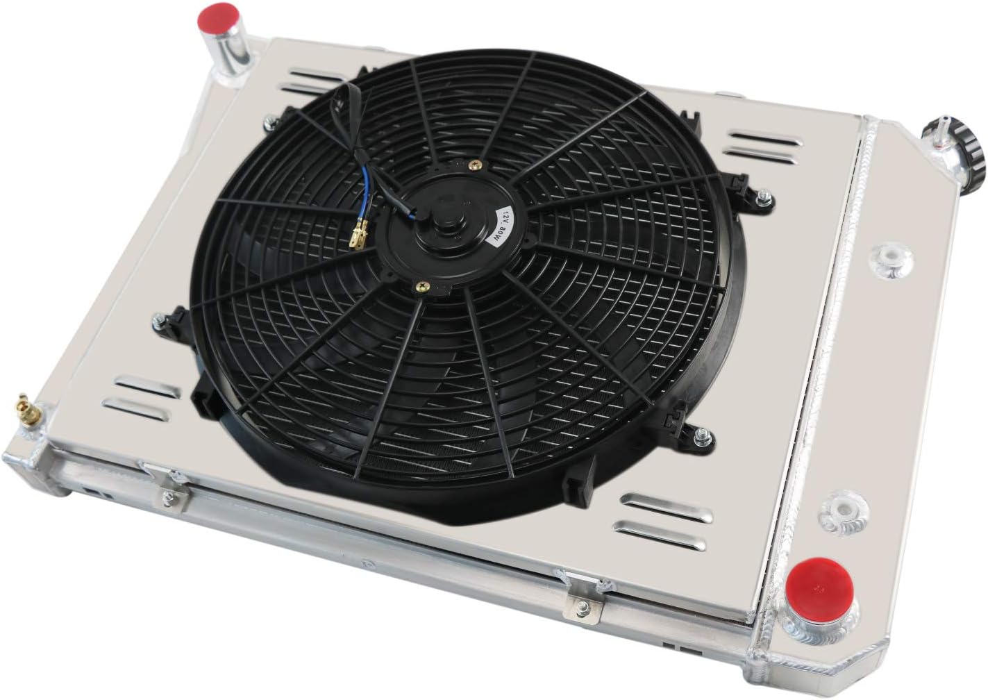 3 Row Radiator&Shroud& Fan For Chevy Camaro Chevelle El Camino Monte Carlo 68-87, Replacement Radiator, aluminum radiator, radiadores