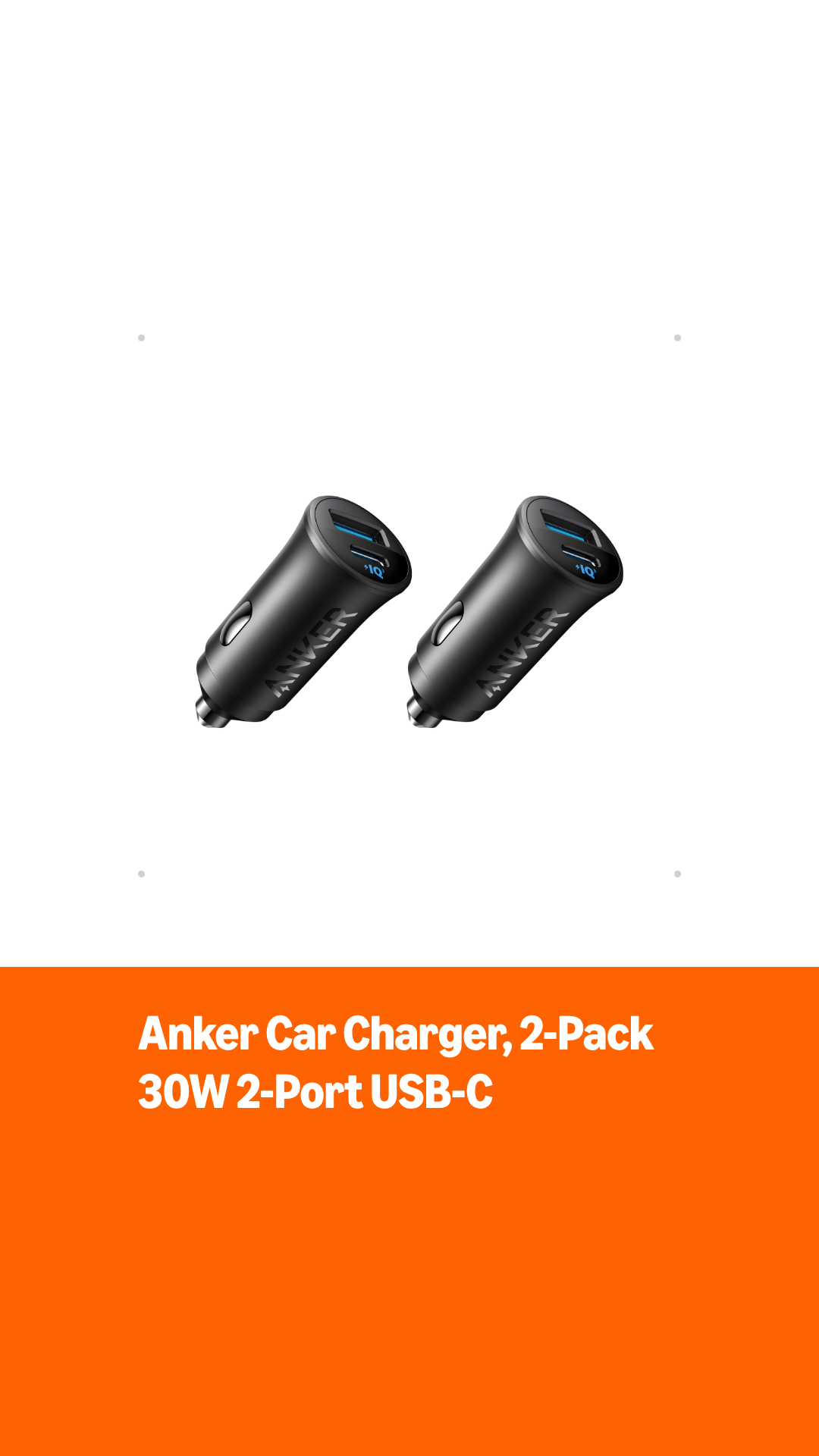 anker cigarette lighter adapter 323 52.5W USB C Car Charger with 30W PowerIQ 3.0 Fast Charging Anker 323 USB Anker 30W 2-Port PowerIQ 3.0