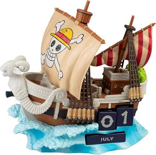 Grupo Erik Perpetual Calendar - One Piece Merch | Desk Calendar, Home Office Desk Accessories, Home Decor Accessories | Going Merry One Piece Gifts, Anime Gifts