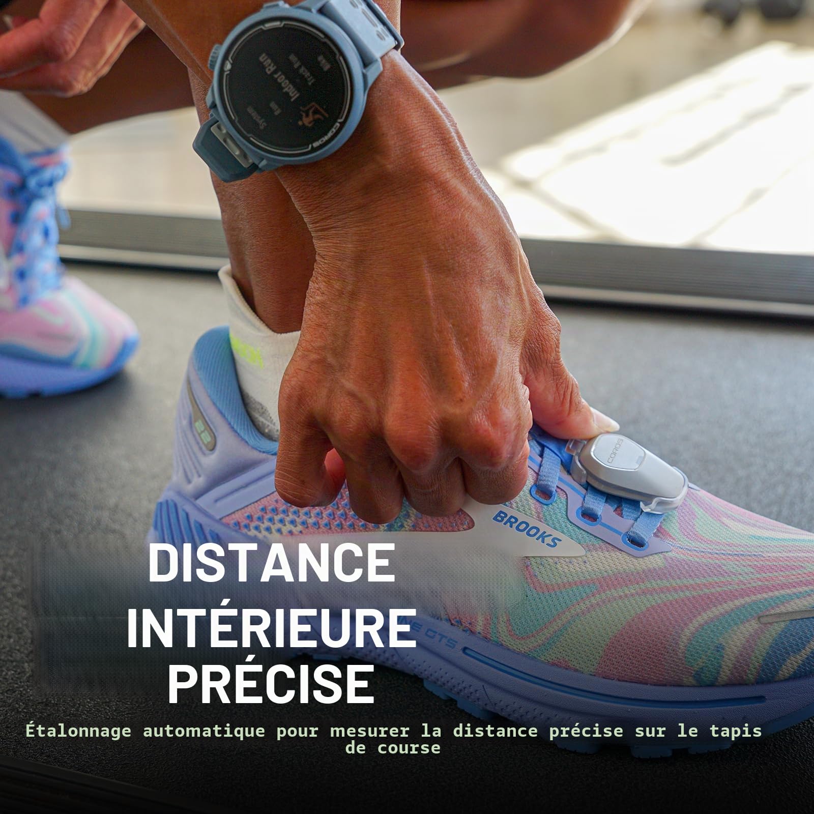 COROS POD 2, Capteur GPS pour Montre, Mesure précise de Distance en Salle et sur Tapis, Allure Temps réel, améliore GPS, Clip Chaussure/Ceinture, Compatible COROS Uniquement